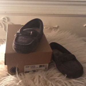 UGG girls loafers - K Roses Ruffles in Grey